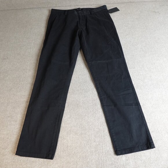Wings + Horns Mens Pants 36 Black Cotton Blend Solid Field WI-5238 NEW - Picture 1 of 11